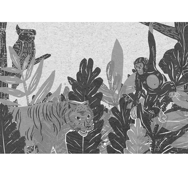 Tangled Jungle Kids wall Murals - TenStickers