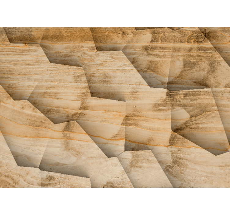 Texture wall mural geometric stone patterns - TenStickers