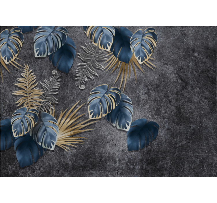 Nature wall mural with foliage design - TenStickers