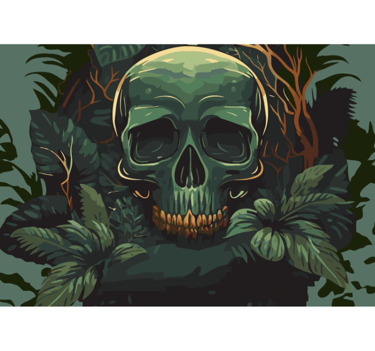 Deaths skull Head wall mural - TenStickers