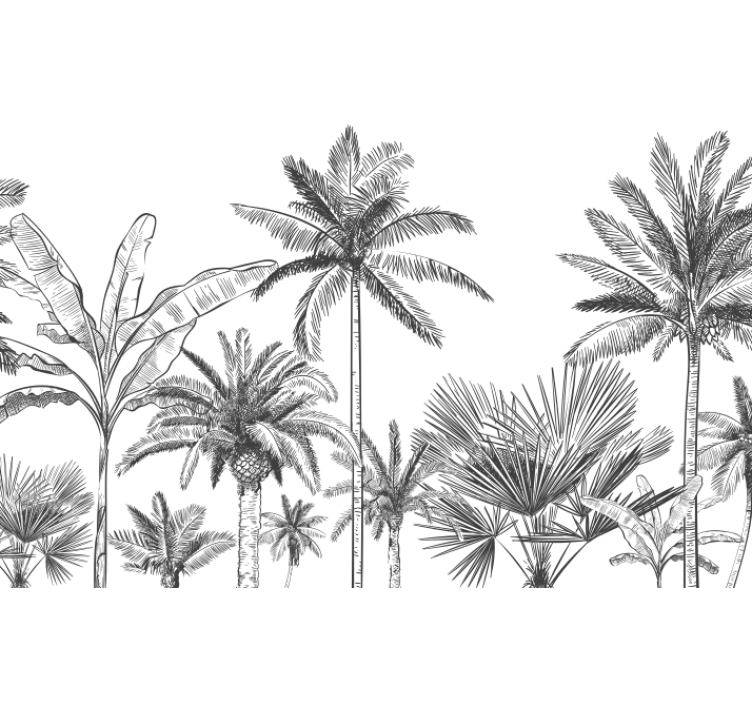 murale de la jungle panorama wall mural - TenStickers