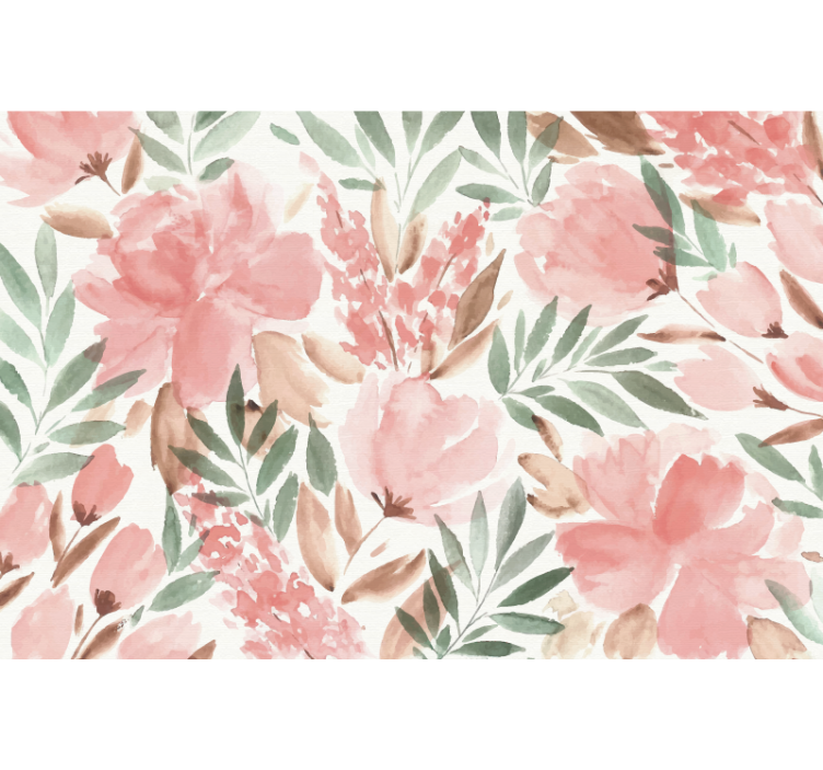 papier peint panoramique florale panorama wall mural - TenStickers