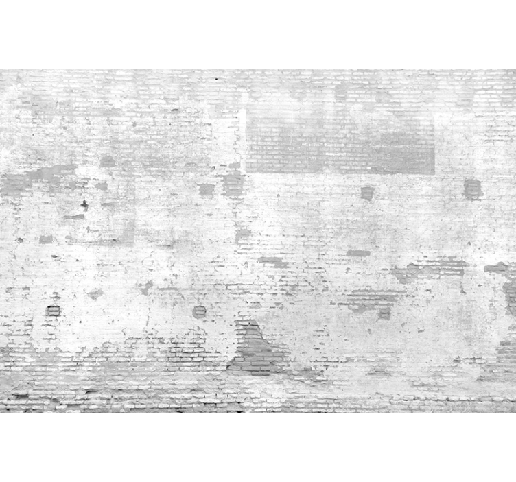Concrete old white wall photo mural - TenStickers