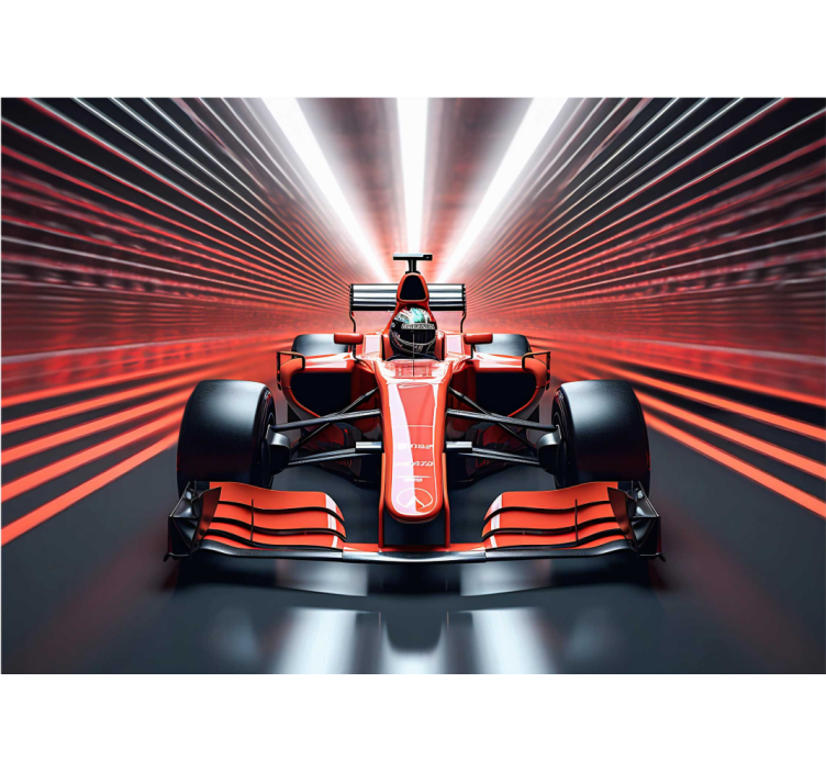 Red formula 1 Teenage wall murals - TenStickers