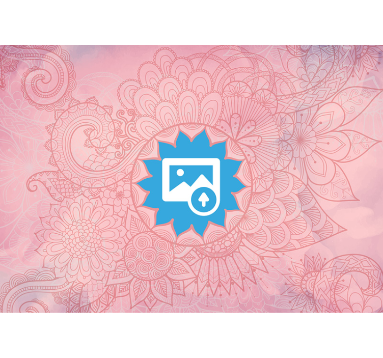 Zen Flowers pink wall mural - TenStickers