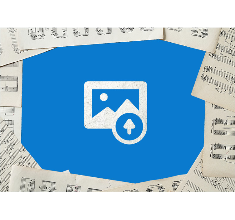 Guitar and sheet music teenager wall mural - TenStickers