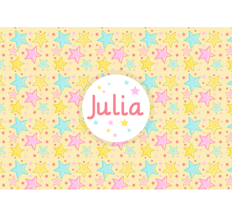 Personalized Starry Design childrens wall mural - TenStickers