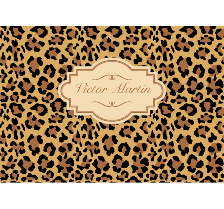 Leopard Print Pattern animal wall mural - TenStickers