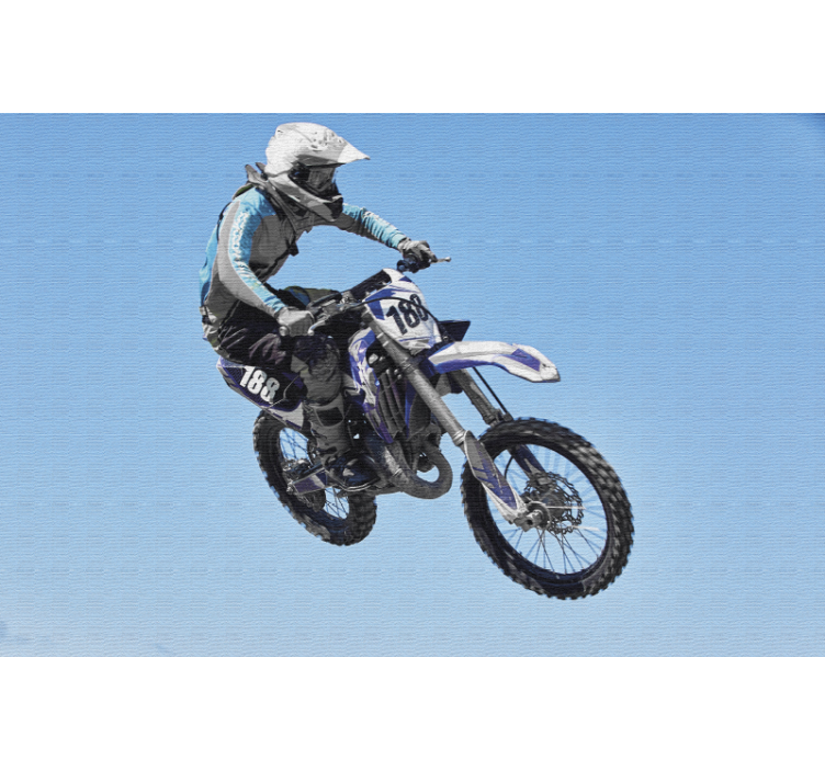 Motocross Action Scene vehicle wall mural - TenStickers