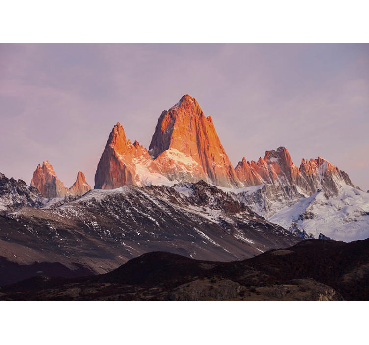 Huge mountain Mountain wall mural - TenStickers