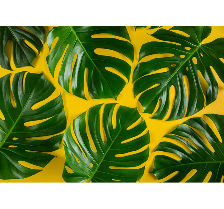 Lush Greenery Pattern nature wall mural - TenStickers