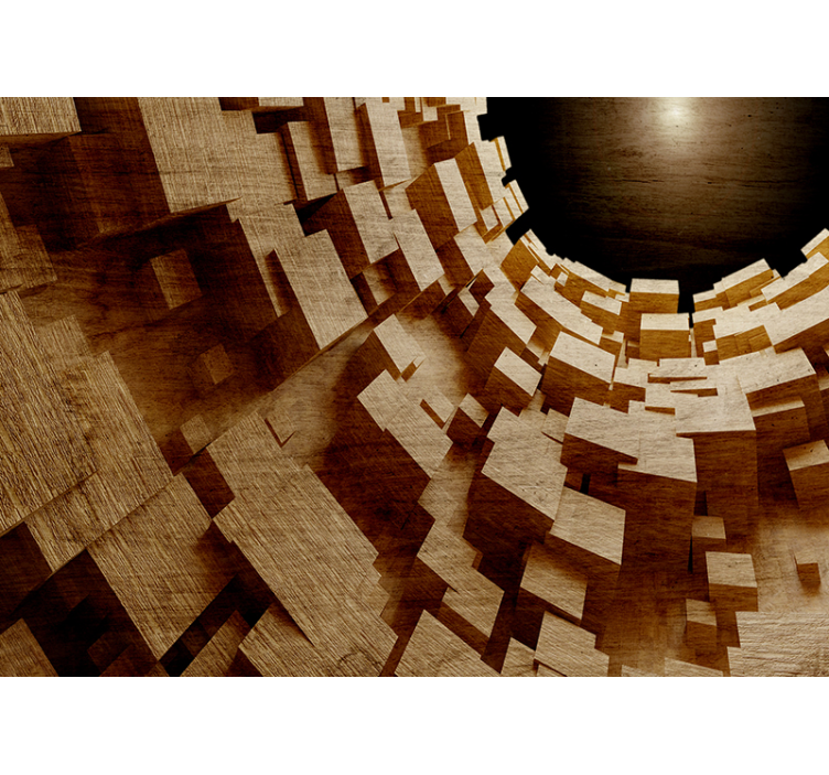 Texture wall mural geometric texture collage - TenStickers