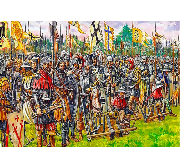 Wall mural people historical battle scene - TenStickers
