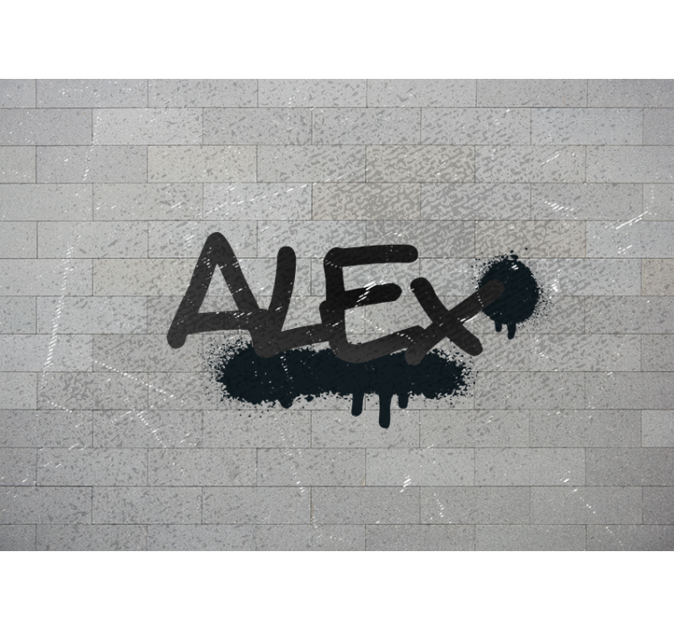 Graffiti wall mural personalized graffiti script - TenStickers