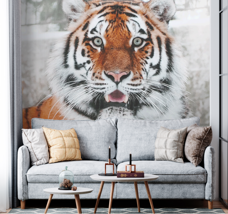 Animal wall mural regal tiger design - TenStickers
