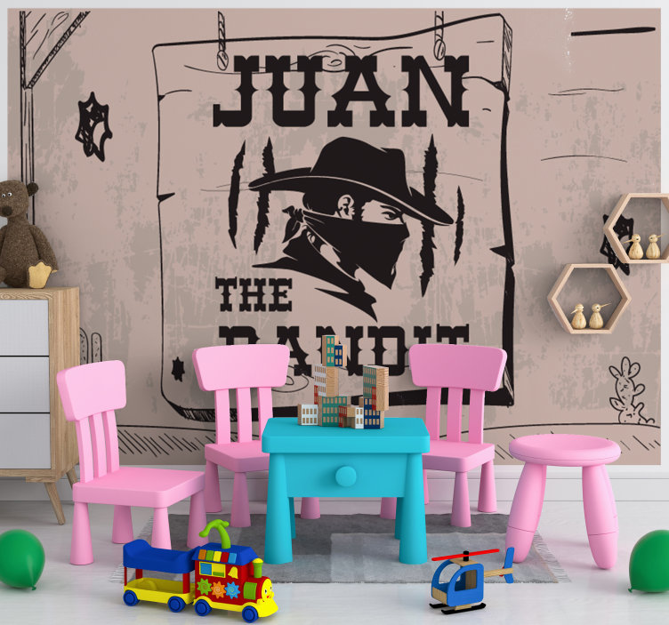 Bandit with name Wall Murals for Bedrooms - TenStickers