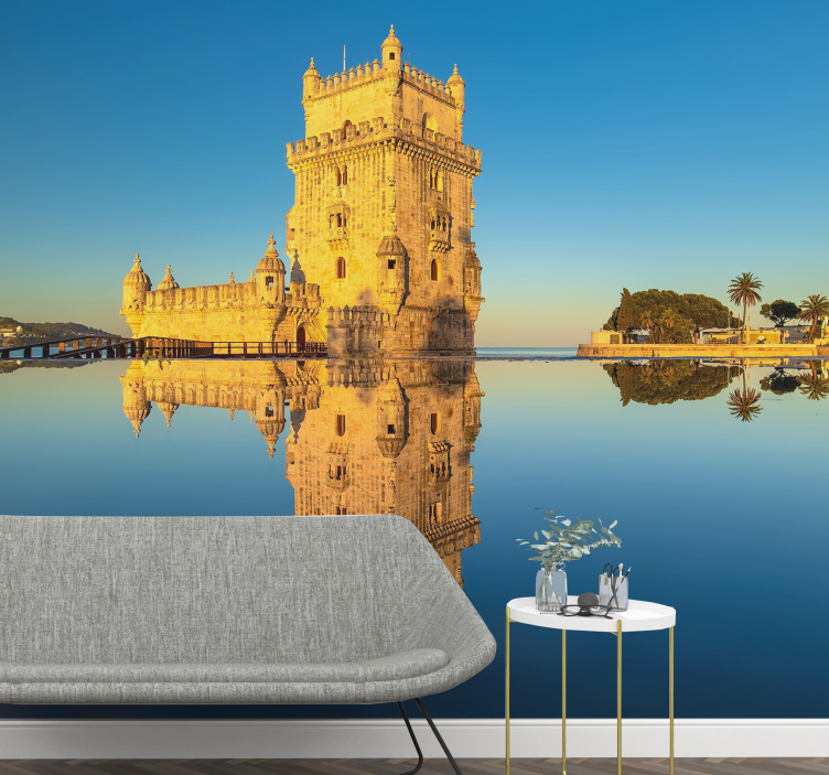 Belem Tower Reflection city wall mural - TenStickers