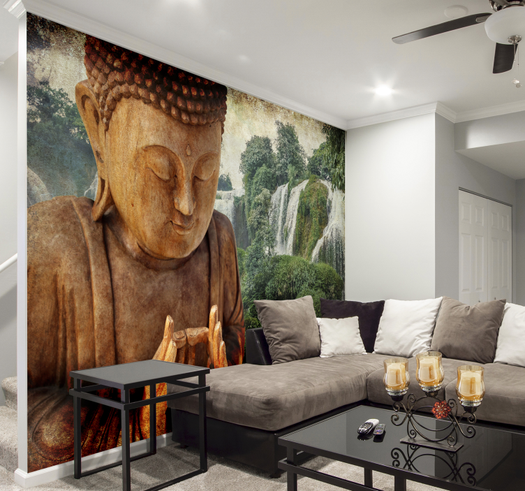 Buddha landscape wall mural - TenStickers