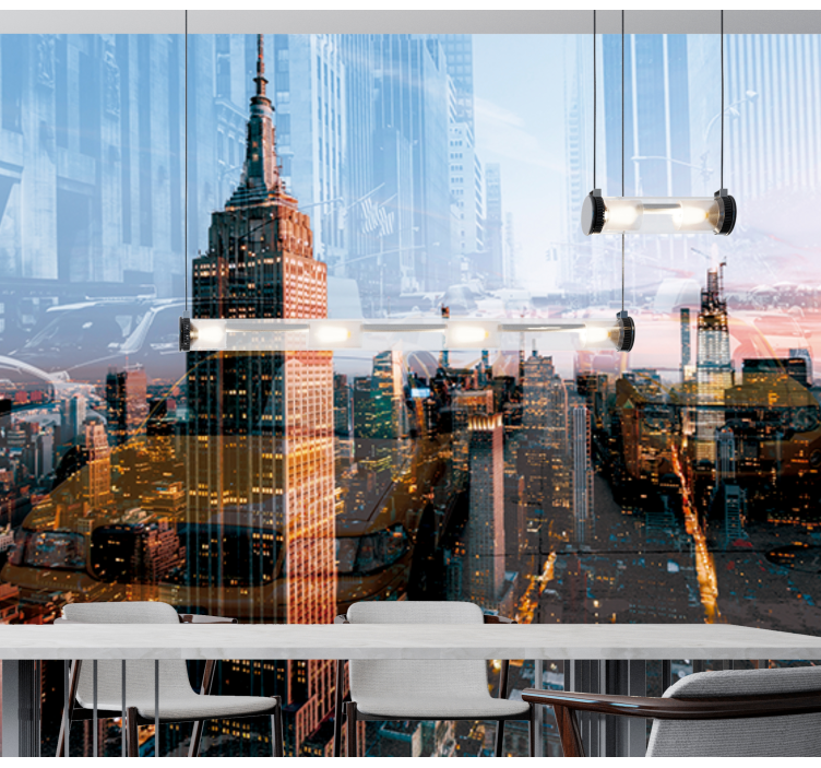 Empire State Skyline new york wall mural - TenStickers