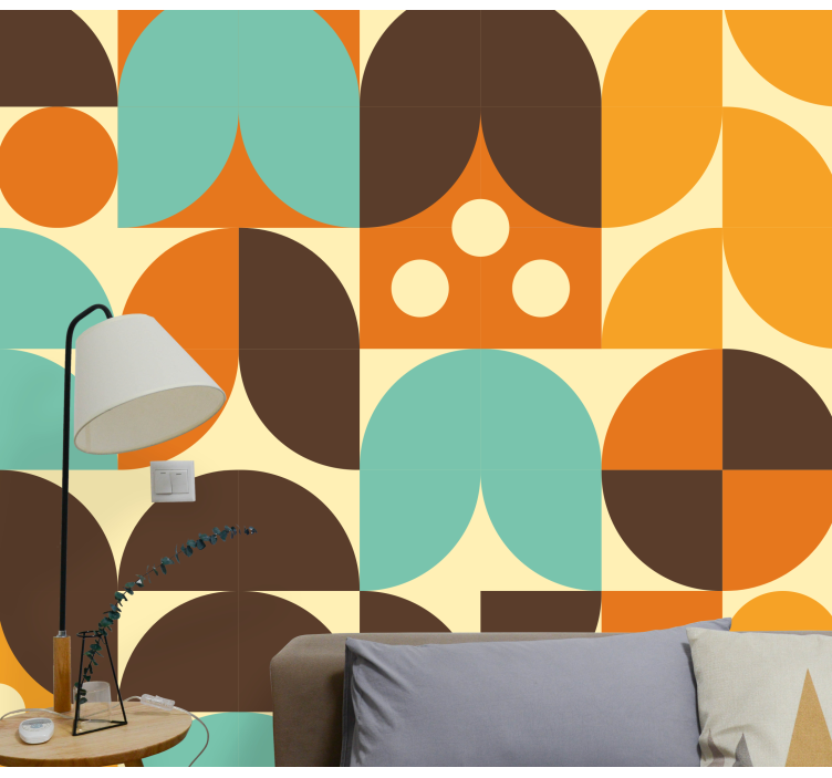 Geometric Pattern Play abstract wall mural - TenStickers