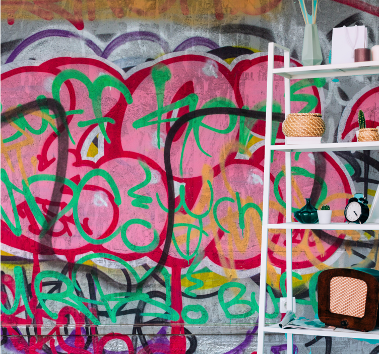 Graffiti wall mural vibrant urban artistry - TenStickers