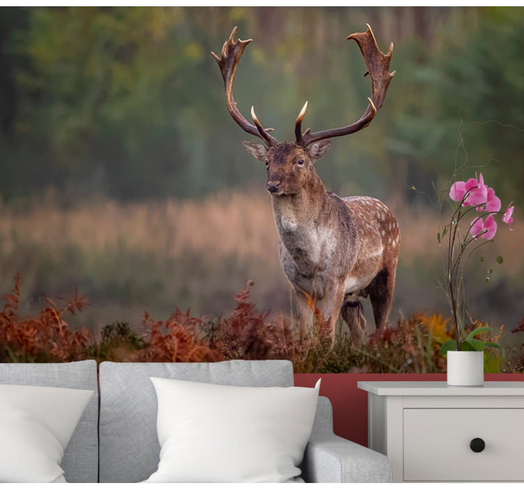 Majestic stag presence animal wall mural - TenStickers