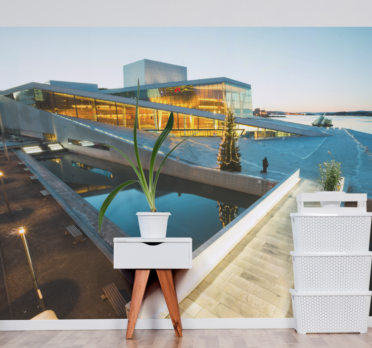 Modern Architectural Marvel city wall mural - TenStickers