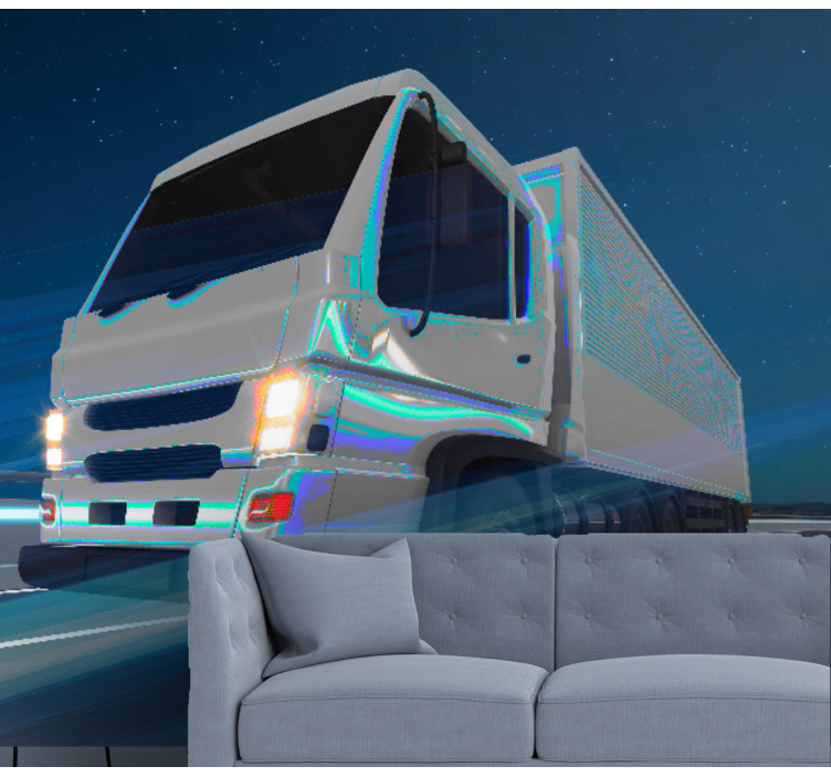 Oversized Truck Motion vehicle wall mural - TenStickers