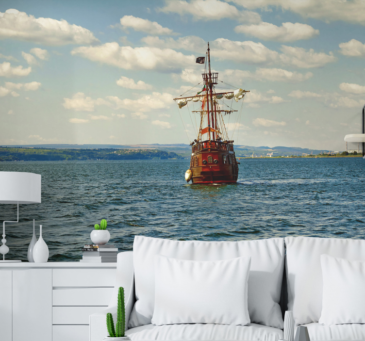 Sailing Ship Adventure vehicle wall mural - TenStickers