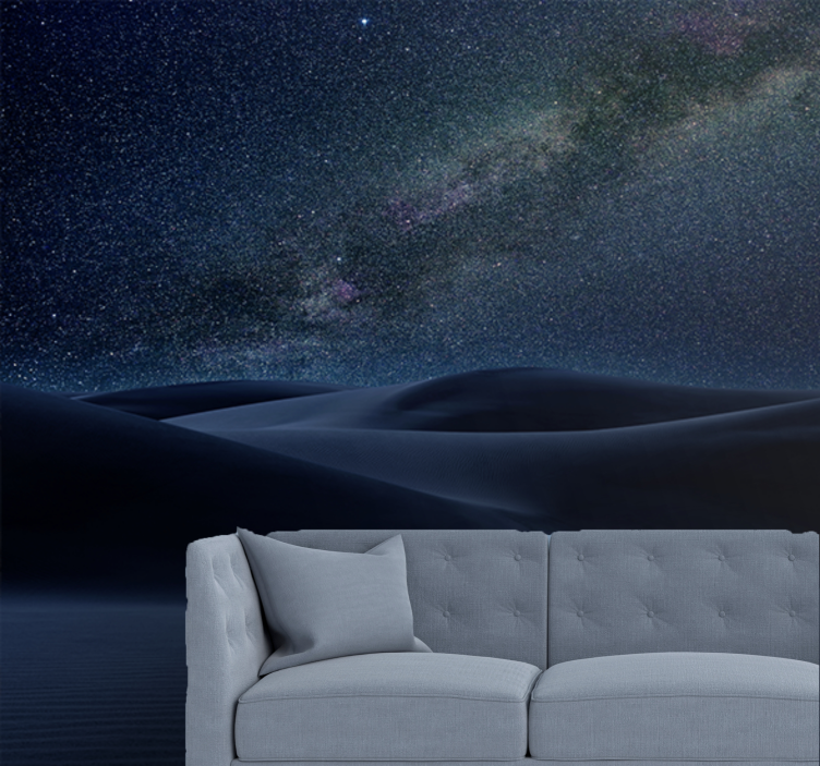 Space wall mural starry nightscape - TenStickers