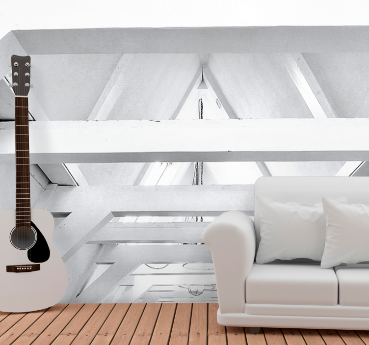 Texture wall mural architectural structure - TenStickers