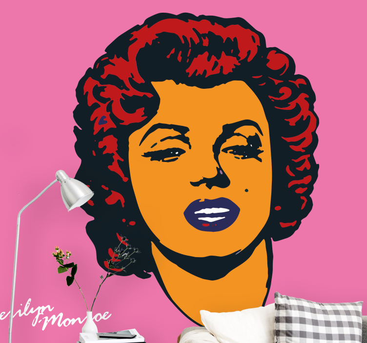 Wall mural people marilyn monroe portrait - TenStickers