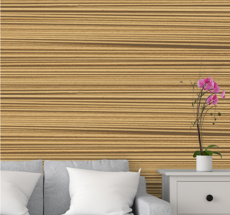 Wood wall mural natural wood texture - TenStickers