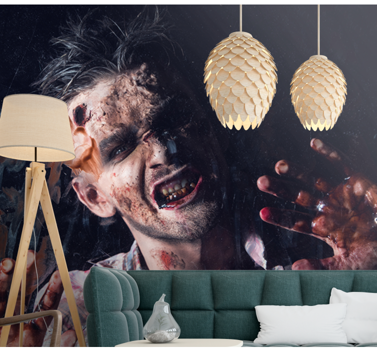 Zombie Horror Portrait halloween wall mural - TenStickers