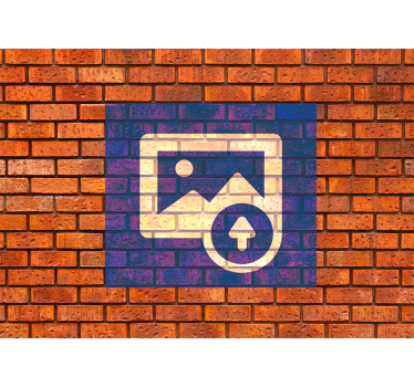Spanish Flag effect brick wall mural - TenStickers