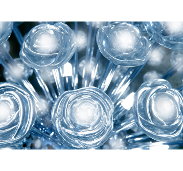 Crystal flower Mural Wallpaper - TenStickers