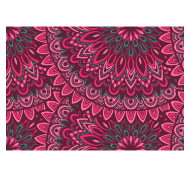 Floral Mandala Wall Mural - TenStickers