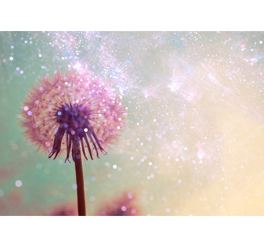 Dandelion with sparkle dandelion mural - TenStickers