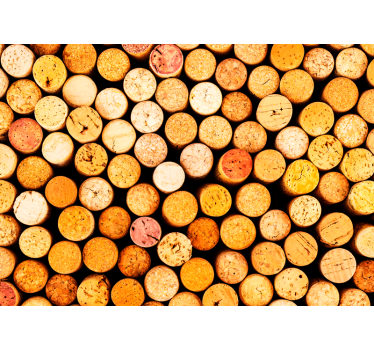 Wine corks vintage mural - TenStickers