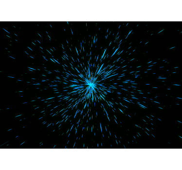 Blue abstract star space mural wallpaper - TenStickers