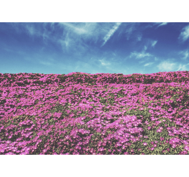 Vibrant Pink Blossoms flower wall mural - TenStickers
