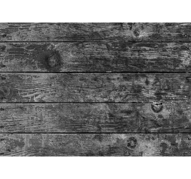 Stone wall mural rustic wooden panels - TenStickers