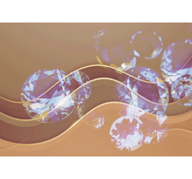 Chocolate diamonds abstract mural - TenStickers