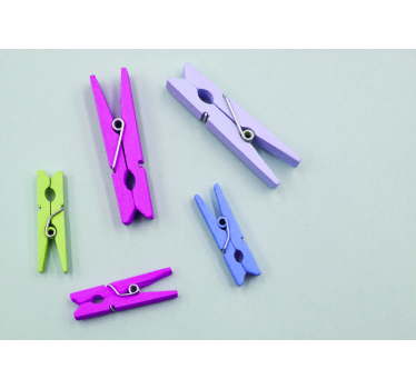 Colorful Clothespins Arrangement texture wall mural - TenStickers