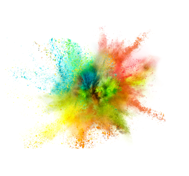 Abstract wall mural colorful splash effect - TenStickers