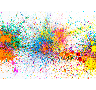 Colorful paint colors abstract mural - TenStickers