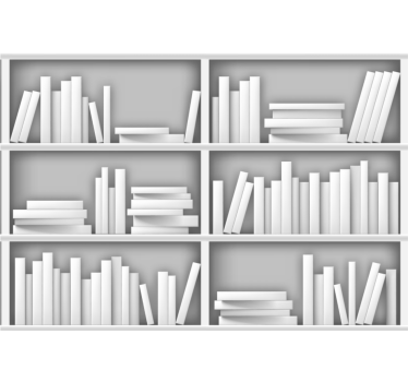 Texture wall mural layered bookshelves - TenStickers