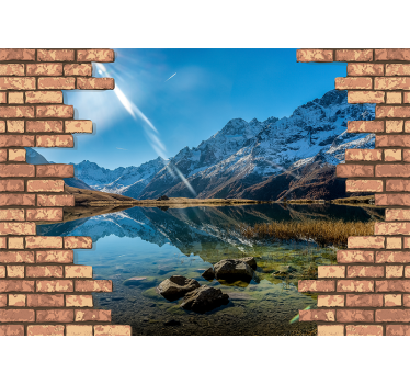 3D brick wall with photo brick mural - TenStickers