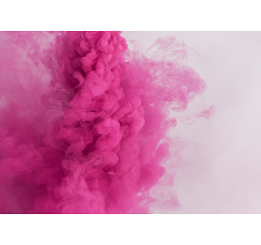 Abstract wall mural puffy pink clouds - TenStickers