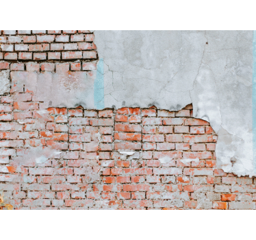Brick wall mural exposed brick finish - TenStickers